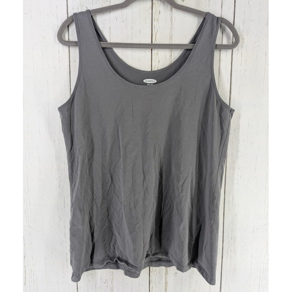 Old Navy Size XL Gray Womens Sleeveless First Layer Tank Top - Picture 1 of 8